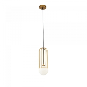 Lampa Wisząca Szklana Kula Maytoni P361PL-01G Telford E27 12cm x 168cm złoty