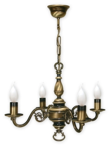 Trójramienny żyrandol na łańcuchu Lemir 384/W4 Świecznik 3xE14