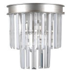 Lampa ścienna kinkiet glamour kryształy podłużne chrom Italux WL-44372-2A-SLVR-BRW Verdes 2xE14