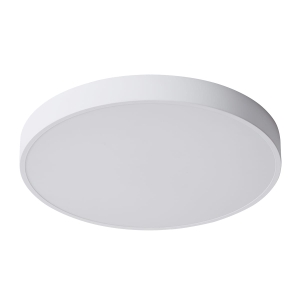 Biały okrągły płaski plafon LED 60cm Italux 5361-860RC-WH-3 Orbital 60W 3600LM 3000K