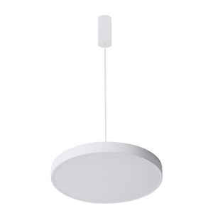 Lampa wisząca biały płaski klosz LED okrąg 60cm Italux 5361-860RP-WH-3 60W 3000K