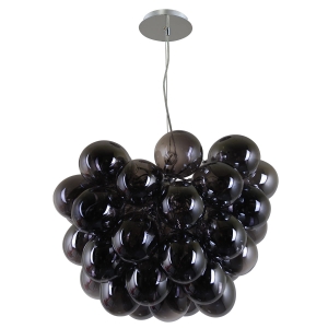 Lampa wisząca z dymnymi kloszami w stylu kiści winogron Italux PND-7273-S-8-SMK Bento 8xG9 50cm x 120cm