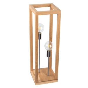 Lampa podłogowa z drewna dębowego z dwoma żarówkami Spot-Light 51518274 2xE27 80cm