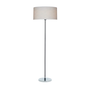 Lampa podłogowa z chromowaną podstawą i owalny abażur w zwierzęcy wzór Spot-Light 6651028 Leila E27 166cm