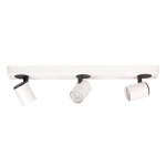 Lampa sufitowa biała trzy reflektorki na listwie regulowane Italux SPL-3142A-3-WH Elvira 3xE27
