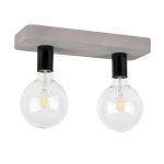 Lampa sufitowa industrialna loftowa betonowa podstawa na dwie żarówki dekoracyjne Spot-Light 8254236 Fortan 2xE27 10x35cm