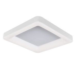 Biały płaski kwadratowy plafon LED Italux 5304-850SQC-WH-3 Giacinto 50W 3000K 60cm