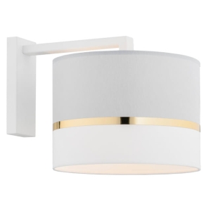 Lampa ścienna kinkiet Argon 4293 Kaser E27 biały szary złoty