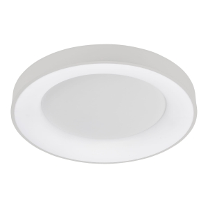 Biały okrągły płaski plafon do salonu Italux 5304-850RC-WH-3 Giulia LED 50W 2750LM 3000K 60cm x 9cm