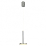 Lampa wisząca nowoczesna minimalistyczna pojedyncza tuba nikiel Italux MD17033012-1A S.NICK Oliver LED 12W 3000K 15cm