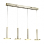 Złota nowoczesna lampa wisząca nad blat kuchenny Italux MD17033012-4B GOLD Oliver LED 60W 3000K