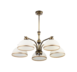 Lampa wisząca mosiężny patynowany żyrandol Jupiter 1164 Montana MN 5 5xE27 68cm