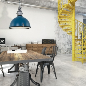 Niebieska klasyczna lampa wisząca na łańcuchu Steinhauer 7586PE Bikkel E27 42cm