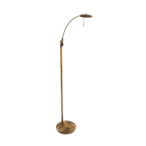 Mosiężna lampa regulowana podłogowa ledowa Steinhauer 7862BR Zenith LED 2x6W 3500K 144cm