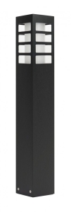 Czarny słupek oświetleniowy SU-MA RADO III 2 BL Rado E27 IP54 50cm