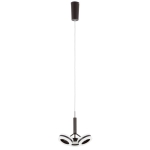 Lampa wisząca nowoczesna minimalistyczna trzy małe czarne okręgi Italux AD16002-3A COFFEE Metis LED 3x4.8W 3000K 22cm