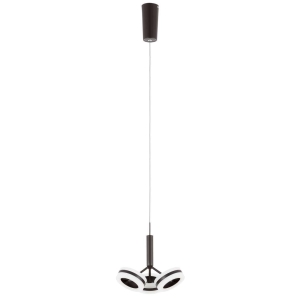 Lampa wisząca nowoczesna minimalistyczna trzy małe czarne okręgi Italux AD16002-3A COFFEE Metis LED 3x4.8W 3000K 22cm