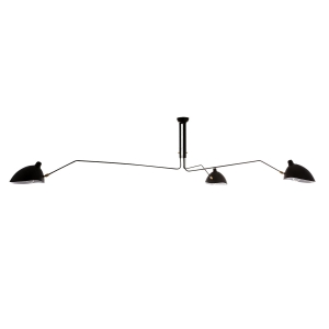 Lampa sufitowa trzy ruchome klosze na długich ramionach Italux MDE610-3 Davis 3xE27 250cm czarny