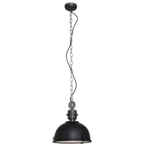 Czarna klasyczna lampa wisząca na łańcuchu Steinhauer 7978ZW Bikkel E27 32cm