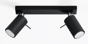 Ring 2 Czarny Plafon Sollux Lighting SL.0092