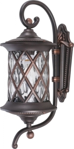 Czarna patynowana miedzią zewnętrzna klasyczna lampa ścienna Nowodvorski 6911 Lantern E27 IP23 46cm