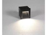 Grafitowa lampa schodowa wpuszczana w ścianę Nowodvorski 6907 Step LED 3W 3000K IP44