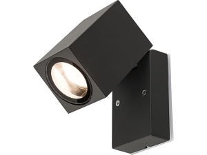 Czarna regulowana foremna lampa ścienna elewacyjna ogrodowa zewnętrzna Nowodvorski 9551 Primm GU10 IP54