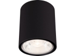 Czarna zewnętrzna lampa sufitowa punktowa walec tuba Nowodvorski 9107 Edesa LED M 7W 3000K IP54 19stopni 9cm x 11cm
