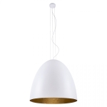 Lampa wisząca z kopułowym biało złotym kloszem Nowodvorski 9023 Egg L 5xE27 285cm x 55cm