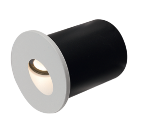 Biała  lampa ścienna wpuszczana schodowa Nowodvorski 9103 Oia LED 2W 3000K