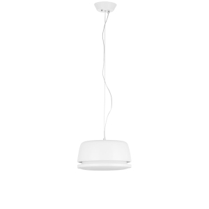 Lampa wisząca biała nad stół okrągły klosz w stylu nowoczesnym Italux AD15011-1B WH Miranda LED 15.2W 3000K