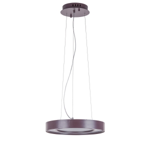 Kawowa lampa wisząca koło Italux AD15061-1C COFFEE Karpo LED 24W 3000K 40cm