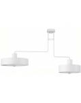 Biała łamana lampa sufitowa plafon Sigma 31552 Vasco 2 2xE27 115cm