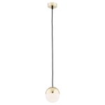 Lampa wisząca szklana kula Argon 4031 Livia E14 12cm x 96cm mosiądz