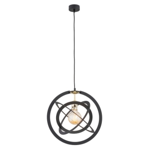Lampa wisząca Argon 4027 Kopernik E27 39cm x 120cm czarny mosiądz