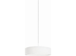 Biała lampa wisząca z okrągłym abażurem do salonu Nowodvorski 8942 Mist III 3xE27 56cm x 110cm
