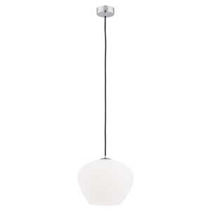 Lampa wisząca z szklanym kloszem Argon 4042 Kalimera E27 24cm x 110cm opal mat chrom