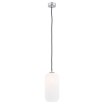 Lampa wisząca z szklanym kloszem Argon 4038 Kalimera E27 14cm x 110cm opal chrom
