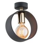 Lampa sufitowa obręcz Argon 4069 Amadora E27 czarny mosiądz
