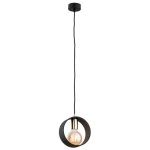 Lampa wisząca obręcz Argon 4067 Amadora E27 18cm x 100cm czarny mosiądz