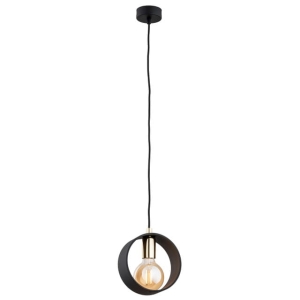 Lampa wisząca obręcz Argon 4067 Amadora E27 18cm x 100cm czarny mosiądz