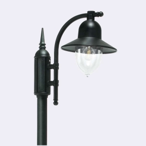 Biała zewnętrzna latarnia oświetleniowa wysoki słup Norlys 371W Como E27 IP54 182-249cm