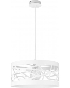 Biała okrągła nowoczesna lampa wisząca Sigma 31079 Moduł Frez L E27 39cm 