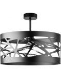 Czarna nowoczesna lampa sufitowa Sigma 31232 Moduł Frez L E27 39cm
