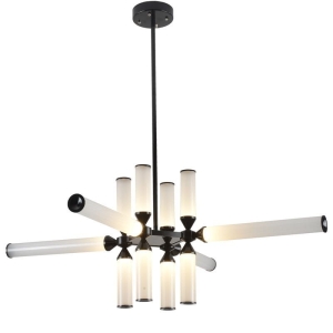 Designerska lampa wisząca Step Into Design RH115-12P Quadro LED 36W 3000K czarny biały