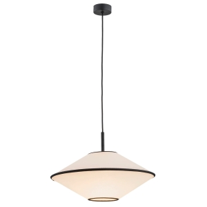 Lampa wisząca Argon 4282 Troy E27 45cm abażur beżowy