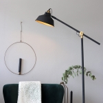 Lampa Podłogowa Ruchoma Mexlite 1322ZW Nove E27 172cm x 28cm czarny