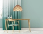 Lampa wisząca z kopułowym kloszem z płatków sklejki Light Prestige LP-101335/1P L Burgo E27 50cm x 120cm