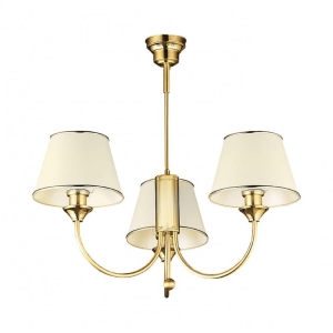 Lampa Sufitowa Żyrandol Jupiter 284 Classic CL-3 ms 3xE27 72cm x 65cm mosiądz satyna
