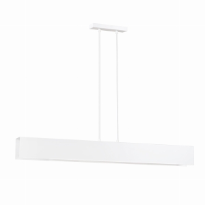 Lampa wisząca biała metalowa listwa rynna Emibig 673/4 Gentor 4 White 4xE27 96cm